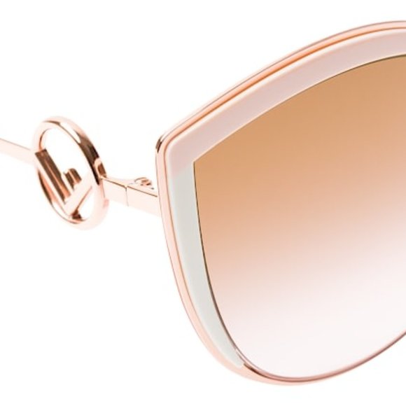 FENDI FF0290/S PINK ROSE GOLD AUTHENTIC SUNGLASSES - Picture 7 of 10